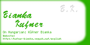 bianka kufner business card